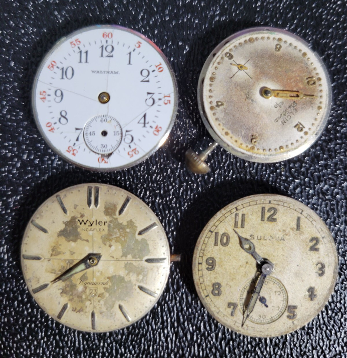 LOT ELGIN WALTHAM BULOVA WYLER MOVEMENTS VARIOS CONDITIONS / COMPLETION = W1/6