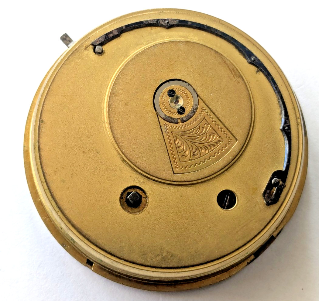 Antique E. Wise Manchester English Pocket Watch Movement Parts/Repair 49.9mm 28