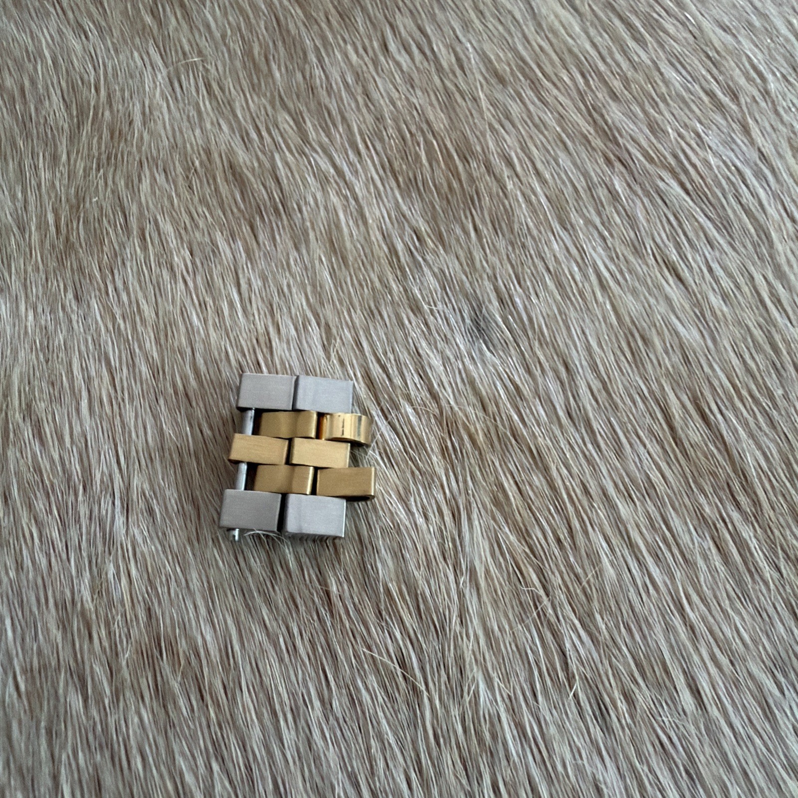 TWO OYSTER 18K/SS TWO TONE WATCH PART 2 LINKS FOR ROLEX OYSTER DATEJUST 16003