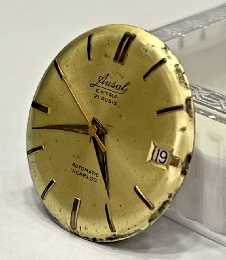 Automatic Movement Felsa 4002 & Dial Ausal Swiss Made Selling For Parts