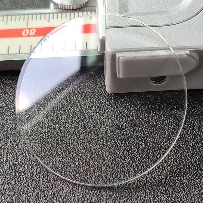 Flat Watch Glass Replacement Crystal Thick 1mm/1.2mm/1.5mm/2mm Size 30-40mm