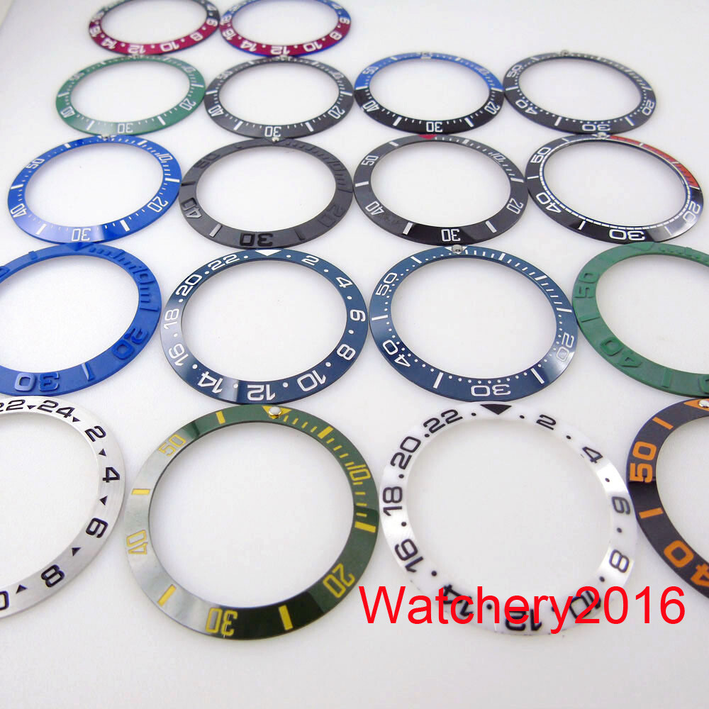 High Quality Parts 39.8mm*31.6mm Bezel Insert Fit 43mm SEA Men Watch Accessories