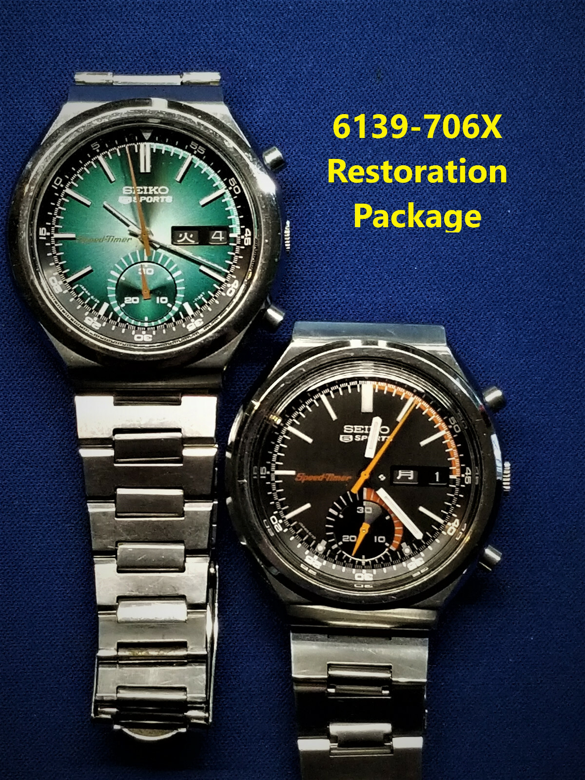 6139-706X Restoration Package: For Your Seiko Chronograph. Crystal + Gaskets