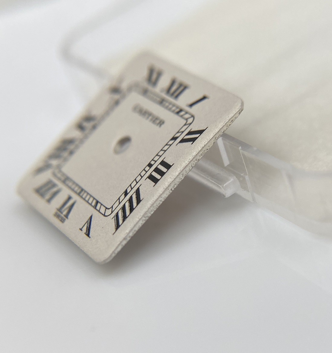 Original Cartier Santos Galbée WC20012C4 Cream Roman Ladies Cal 157Dial VA100012