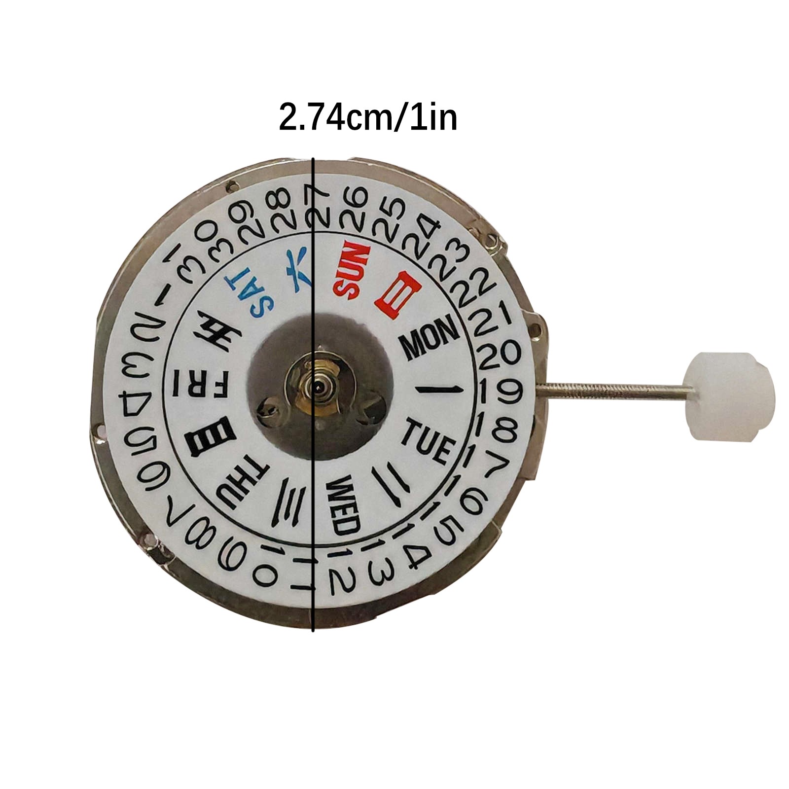 Brand New Automatic Mechanical Watch Movement Day Date Crown at 3 For NH36