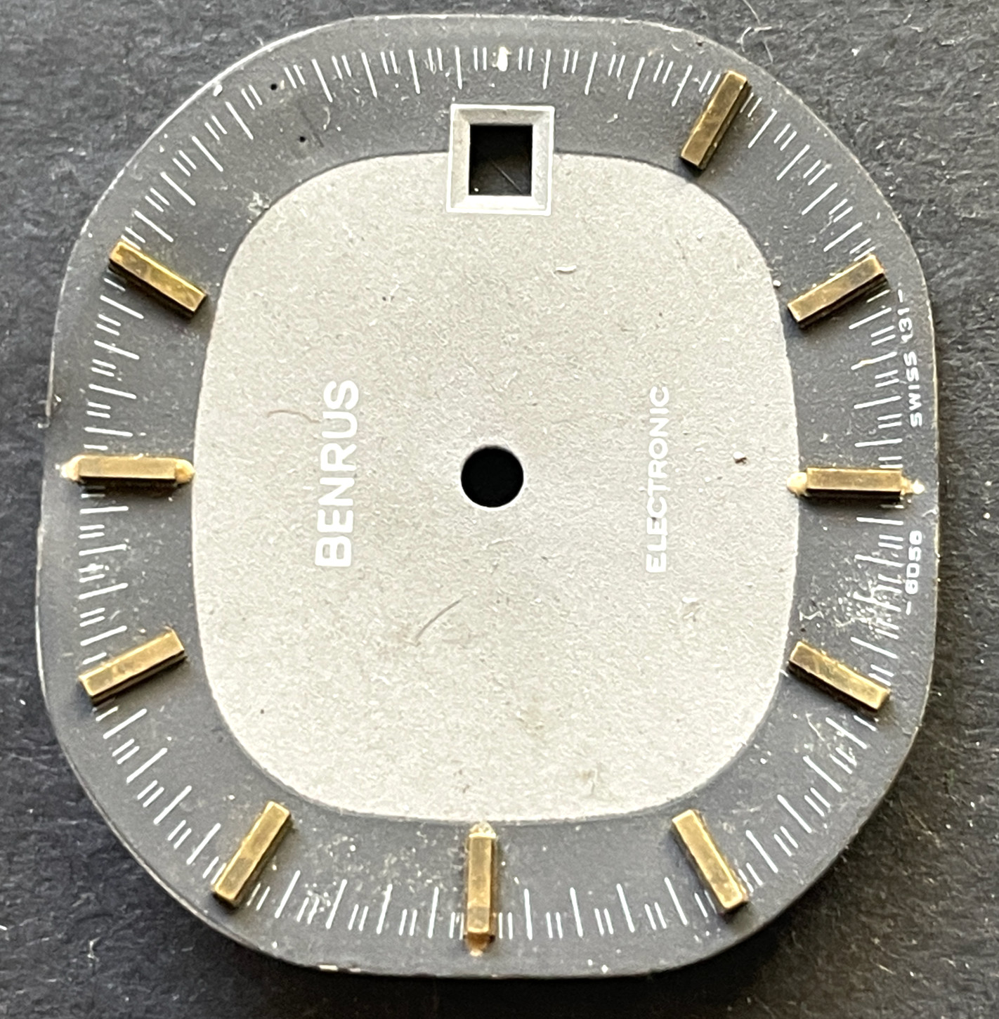 Retro Benrus Electronic 6056 131 Men’s Watch Dial 31.6mm Swiss