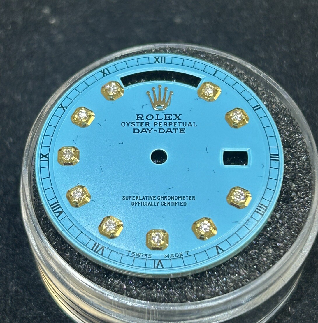 Rolex Mens NonQuick President Custom Stella Dial Diamond Hour Marker Model 1803