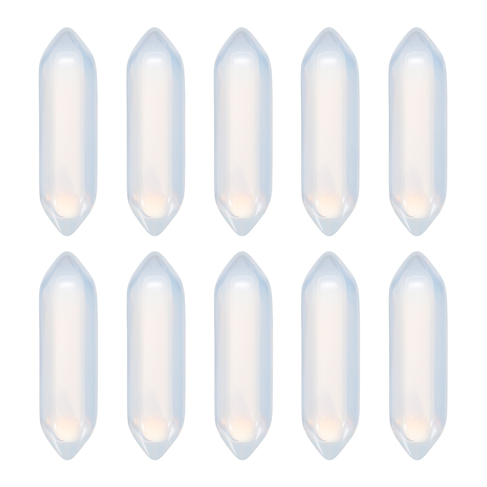 10 Pack Light Opal Quartz Crystals Polished Crystals Bulk