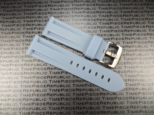 New 26mm HQ PU Rubber Diver Watch Band Tang Buckle Strap PAM I