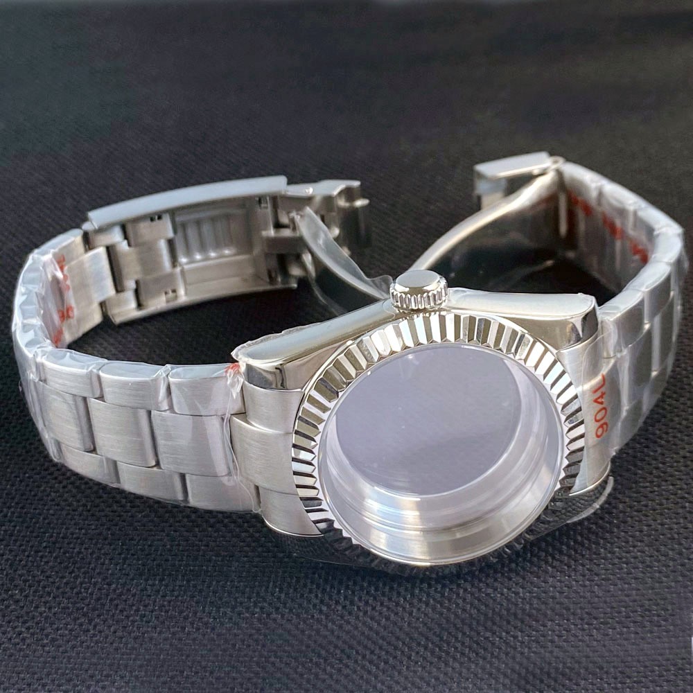 200M Dive 36mm 39mm Fluted Watch Case Sapphire Fit NH35 PT5000 Stainless Steel
