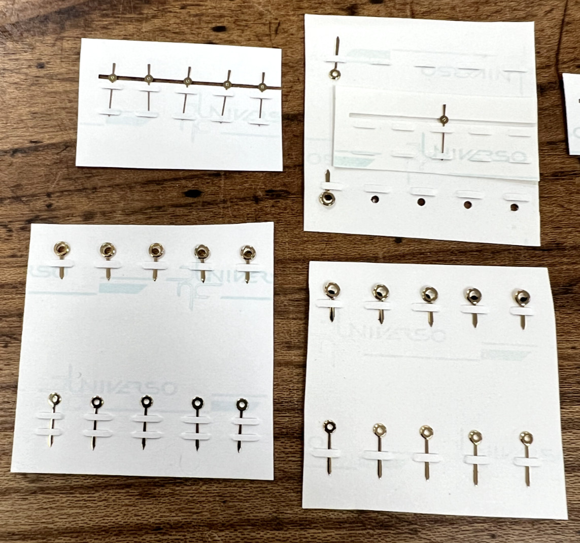 Genuine New Cartier Santos Carree PM Gold Three Hand Set Part# 61683384
