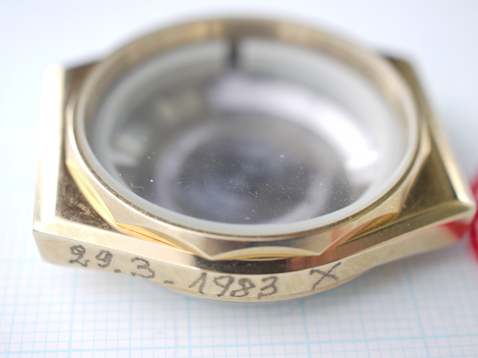 Rado Voyager Automatic watch ref.636.3236.2 Gold Plated 34 x 38mm CASE