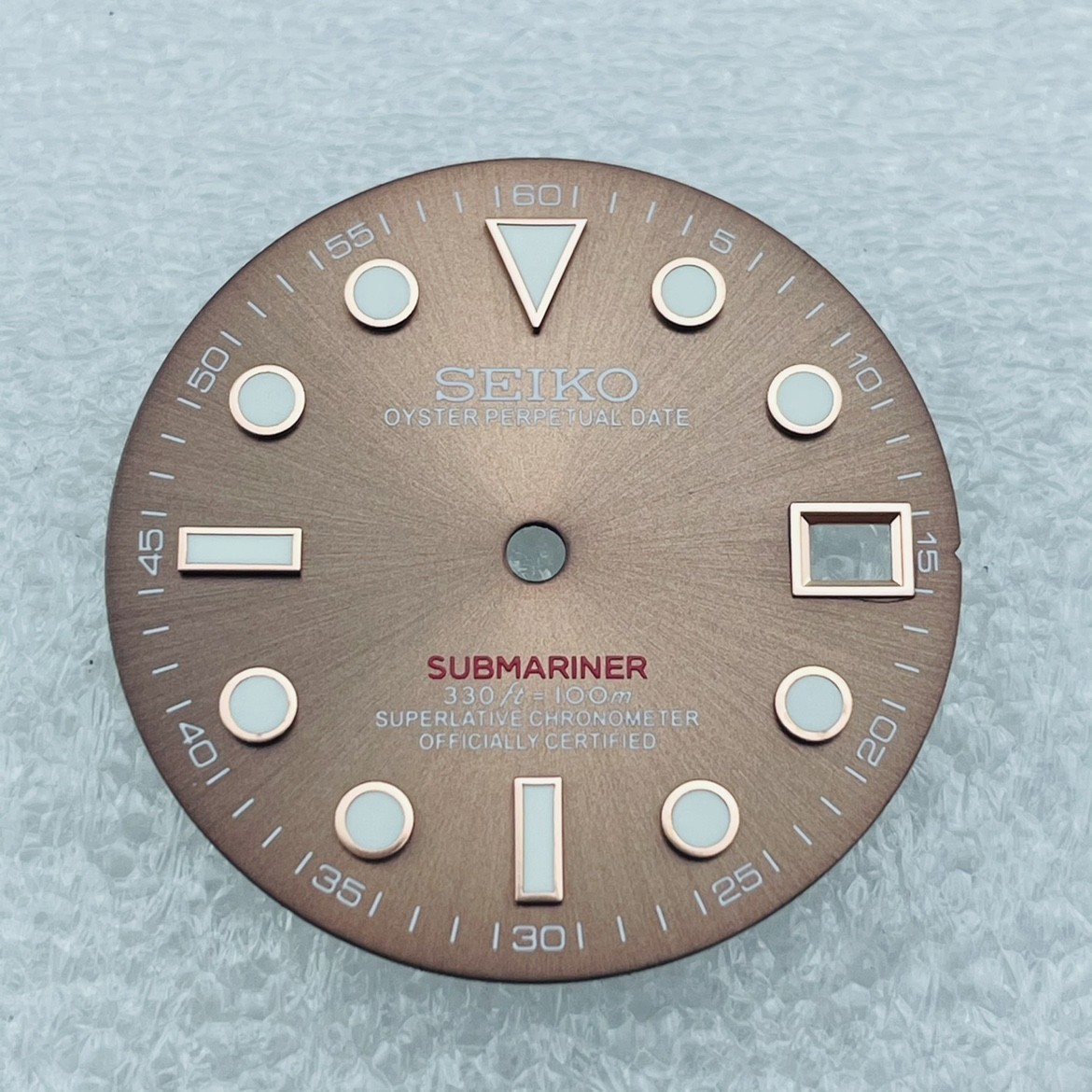 28.5mm Green Luminous Watch Dial Date Fit NH35 NH36 Movement