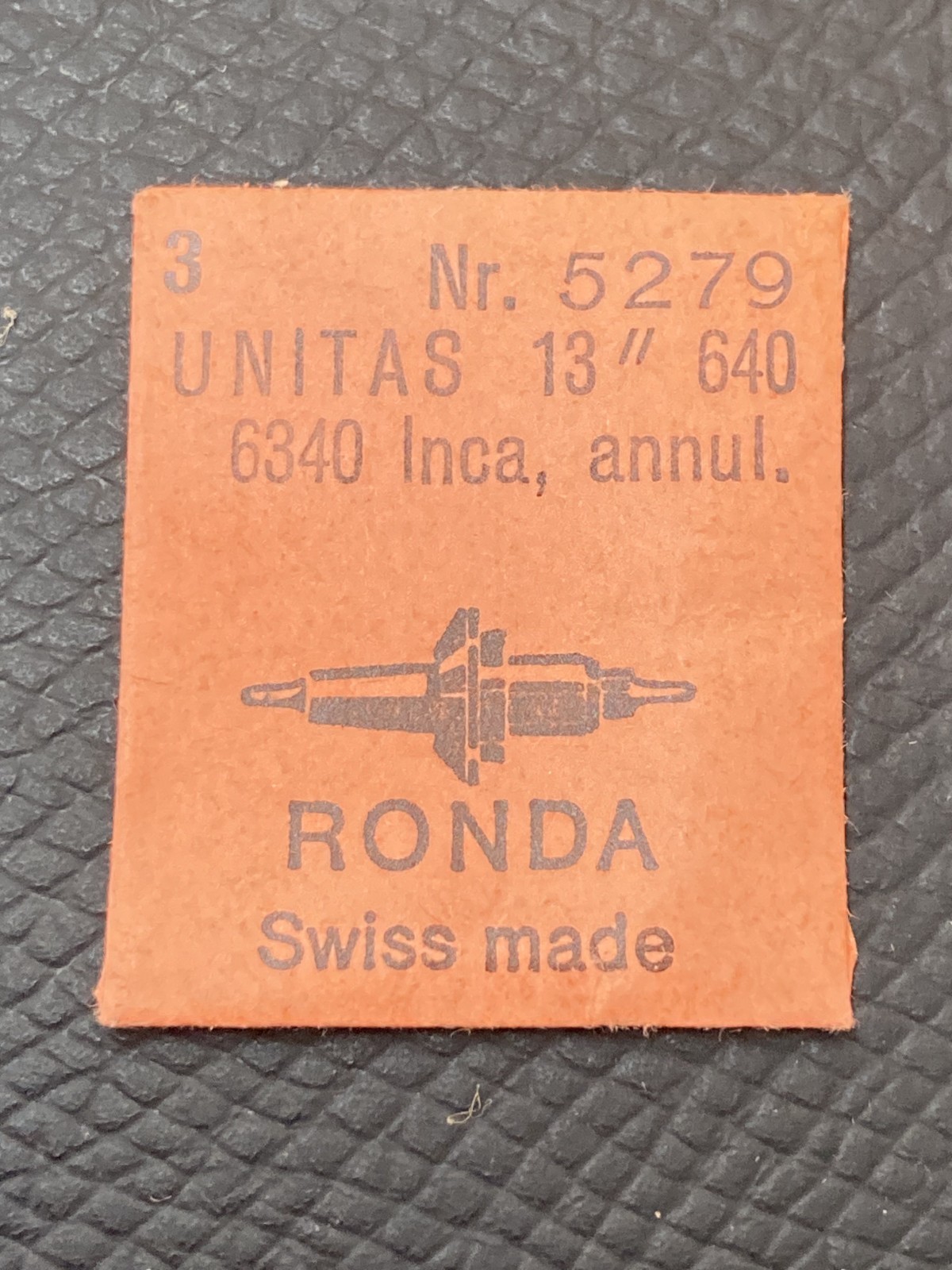 UNITAS 640 RONDA #5279 Sealed Pack of 3 Balance Staffs