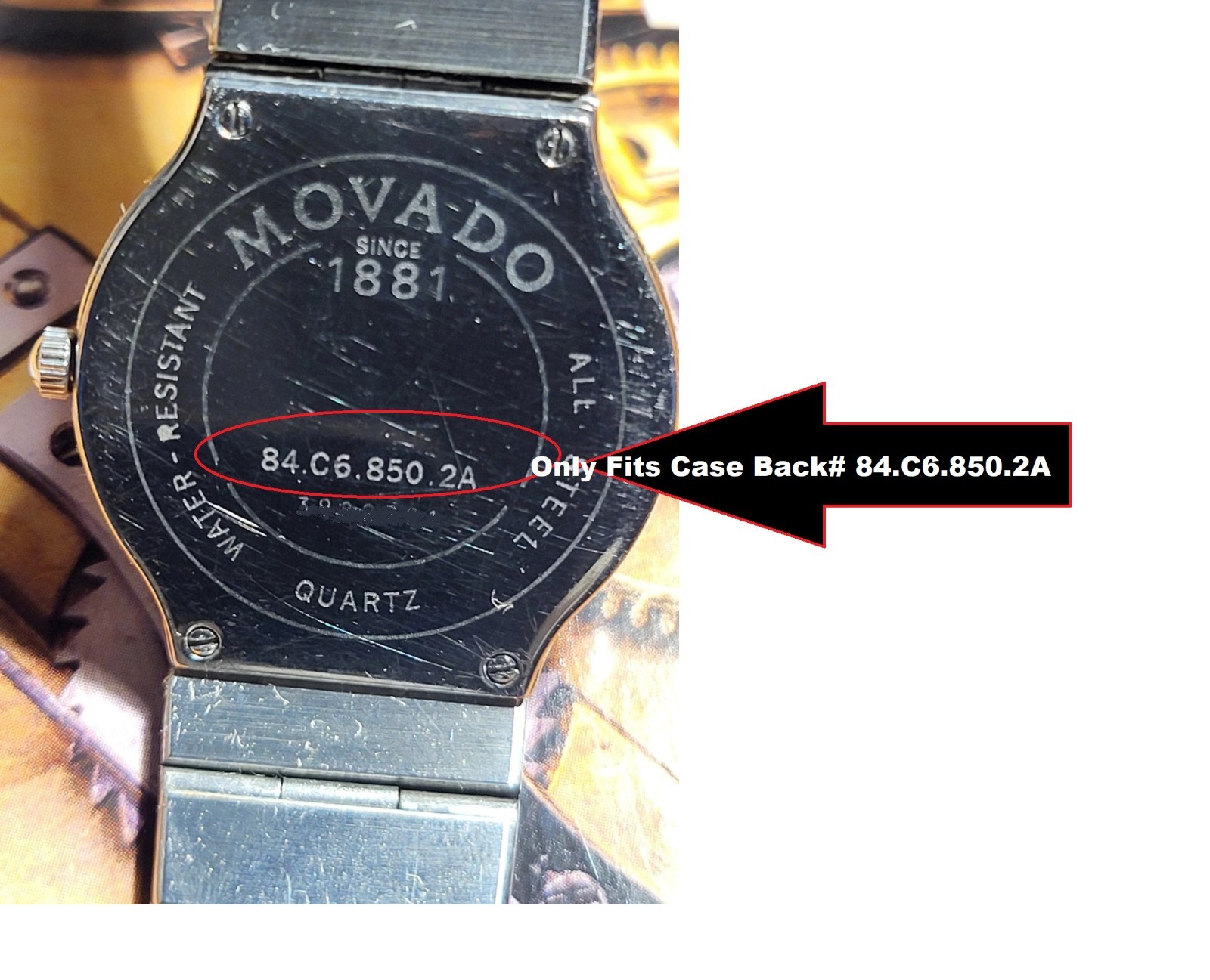 13mm Movado Womens Museum Watch Clasp 84.C6.850.2A
