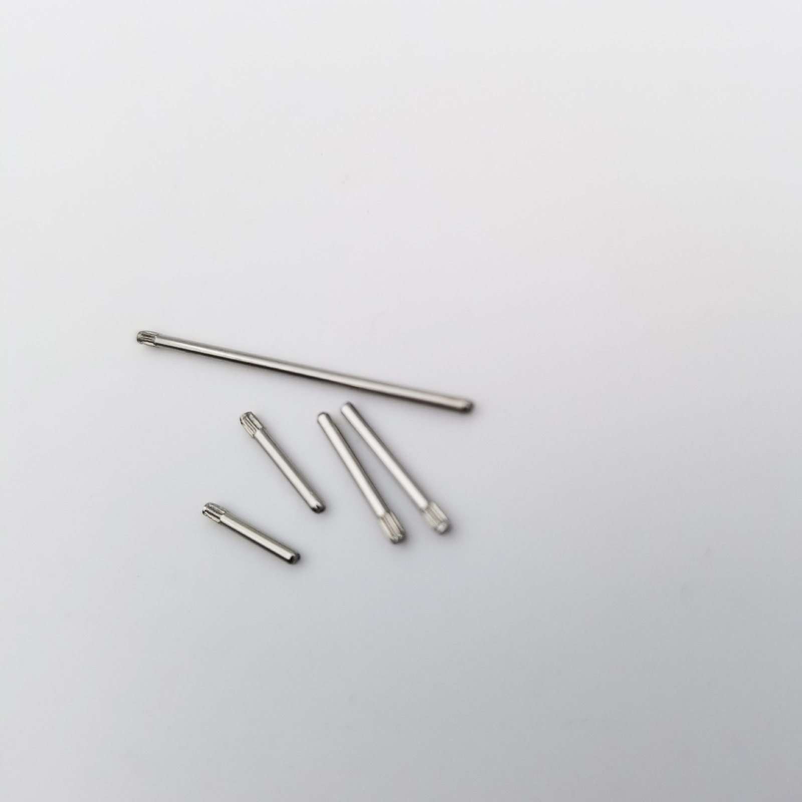 300Pcs 1.0mm 8-27mm Stainless Steel Knurled Watch Band Bracelet Link Pin D