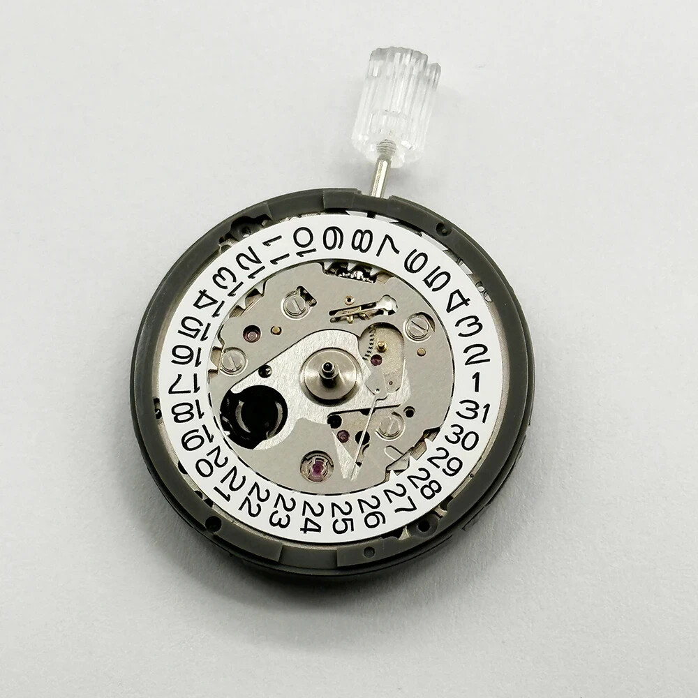 Japan Genuine NH35 Movement Crown at 3.0/3.8 O’clock White/Black Datewheel 24 D