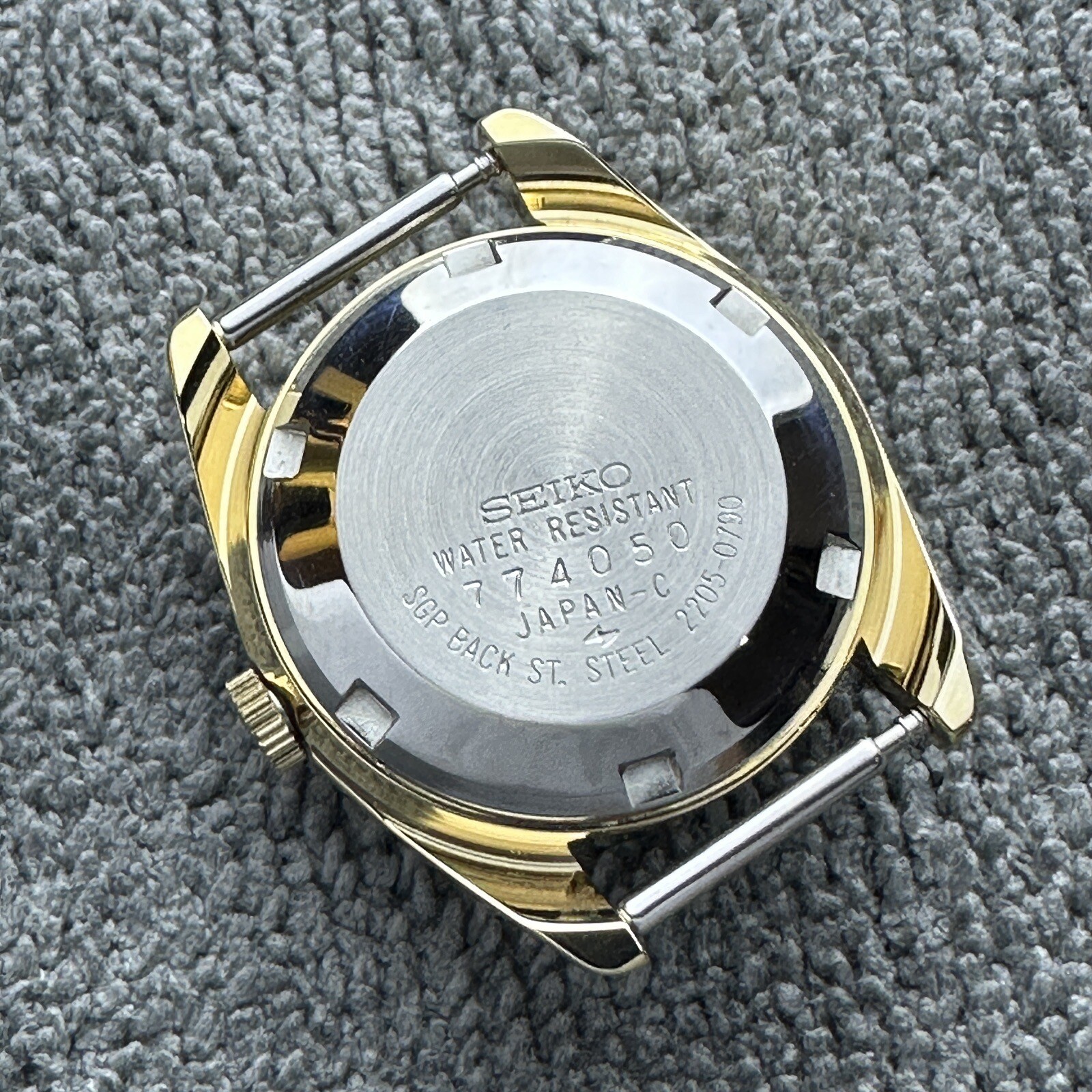 ‘1977 NEW OLD STOCK VINTAGE SEIKO LADY 2205-0790 GP CASE SET