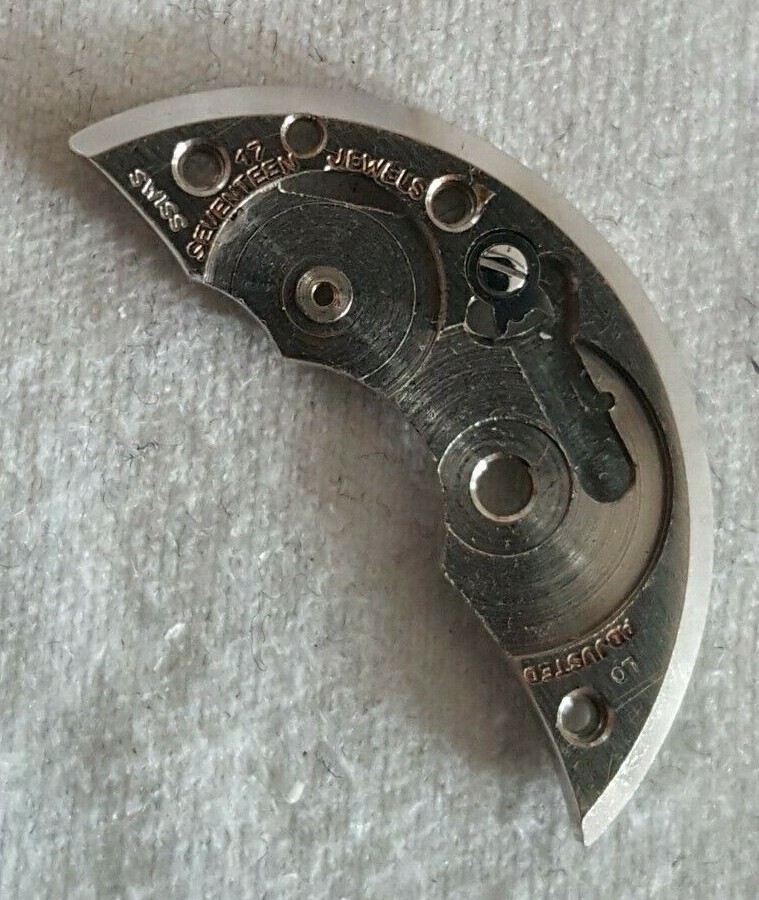 Bulova Caliber 10BC Part EB Number 105 (Barrel Bridge + Click and Screw)