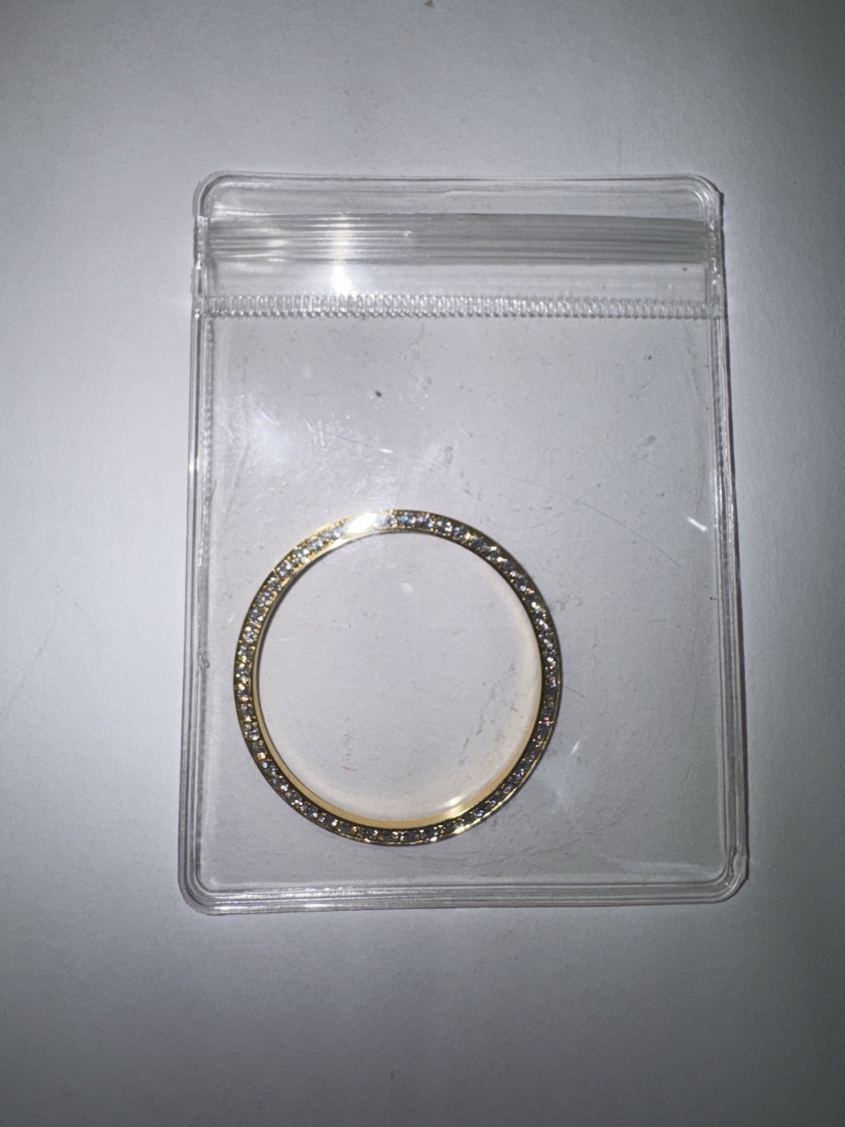36mm Gold Tone Moissanite Bezel For Rolex Datejust 1601 16014 16200 16234
