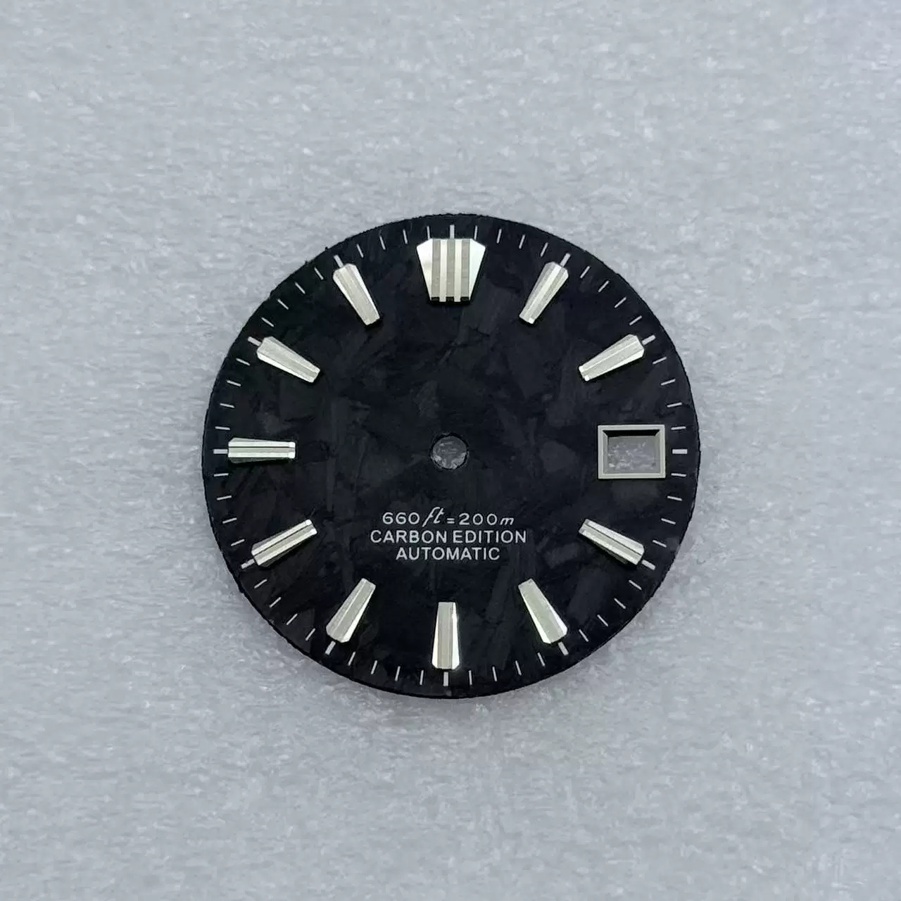 28.5mm Carbon fiber Watch Dial No Lume for Nh35 Nh36 Movement Watch Accessories