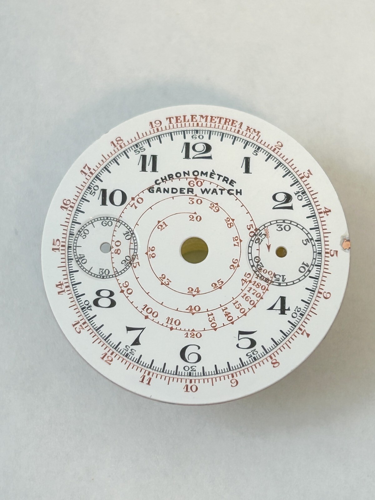 Landeron Monopusher Chronograph Watch Movement Parts Cal 2 3 15 Dial Hands Sub