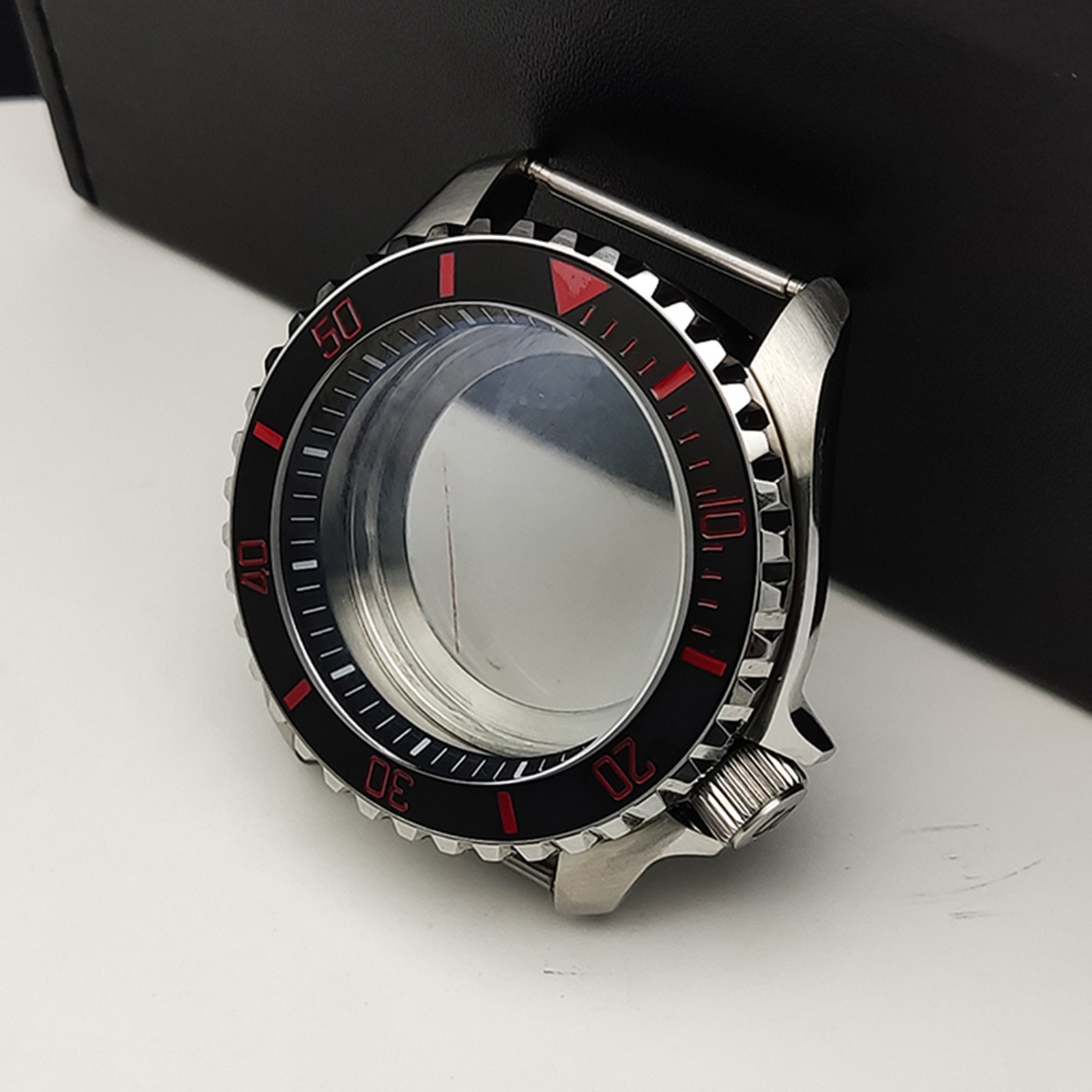 42mm Steel Watch Case Sapphire Glass Modifications for NH35/36/4R/7S Movement