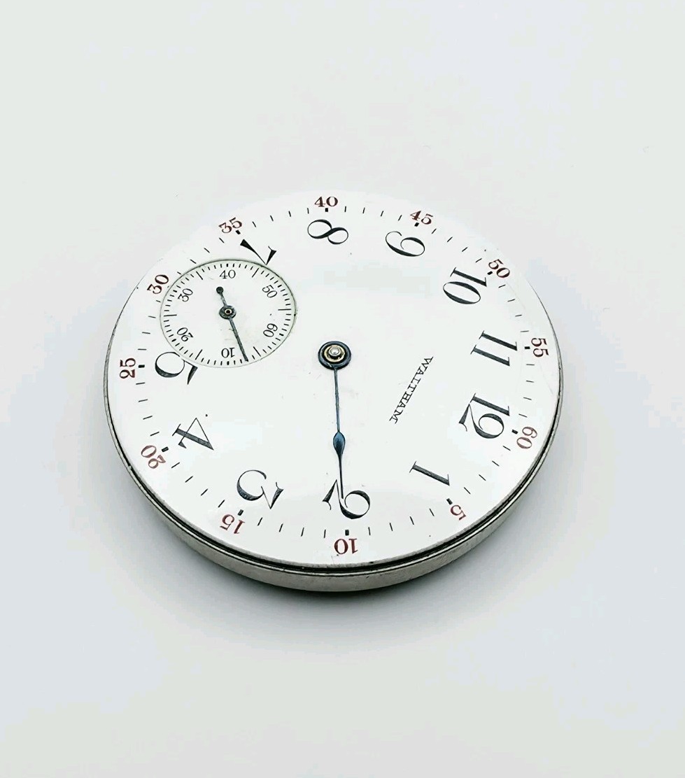 1908 Waltham Model 1908 Grade No. 610 7J 16s Pocket Watch Movement For Repair
