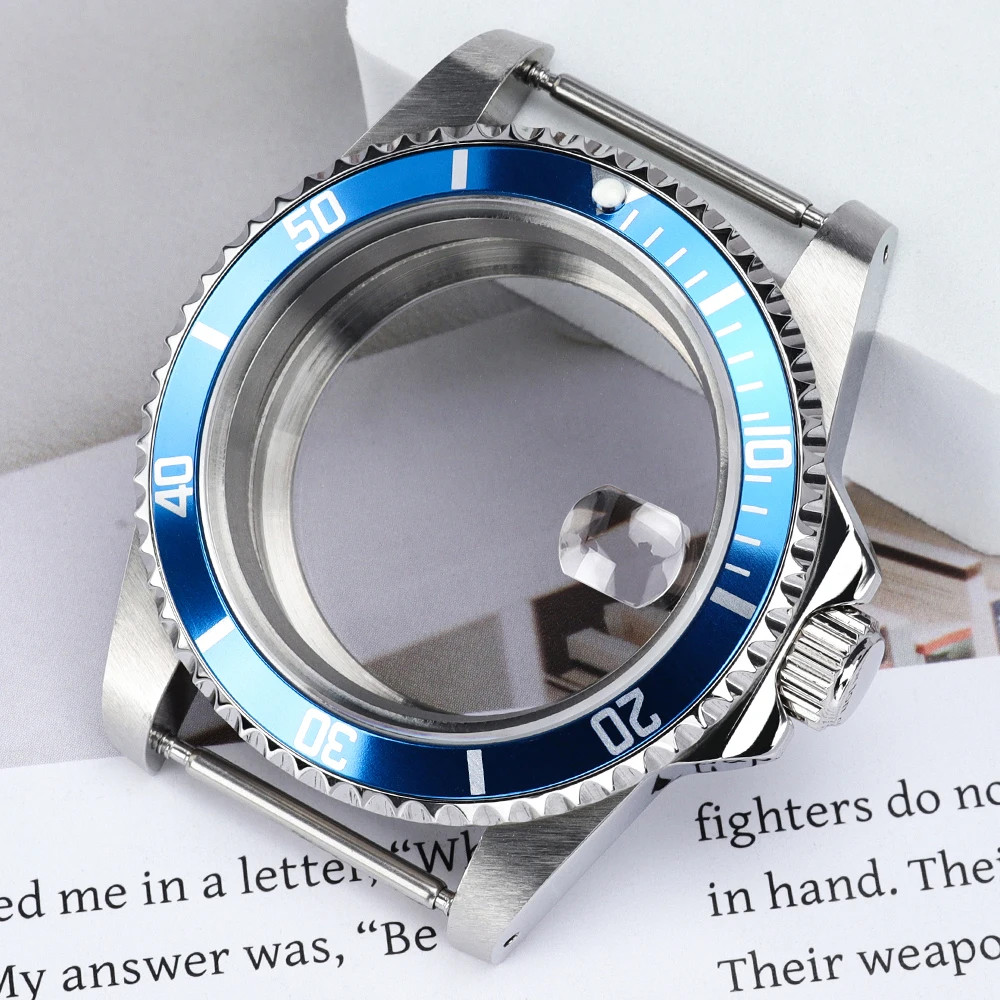 High Quality 38MM Watch Case Sapphire Glass for Retro Submariner NH35 NH36 NH34