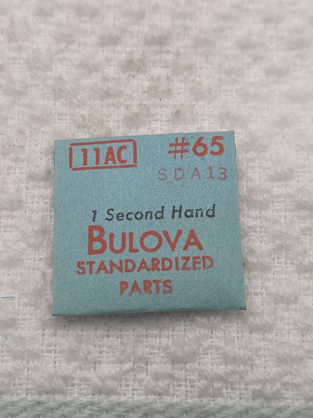 Bulova 1 Second Hand 11AC #65 SDA13 NOS