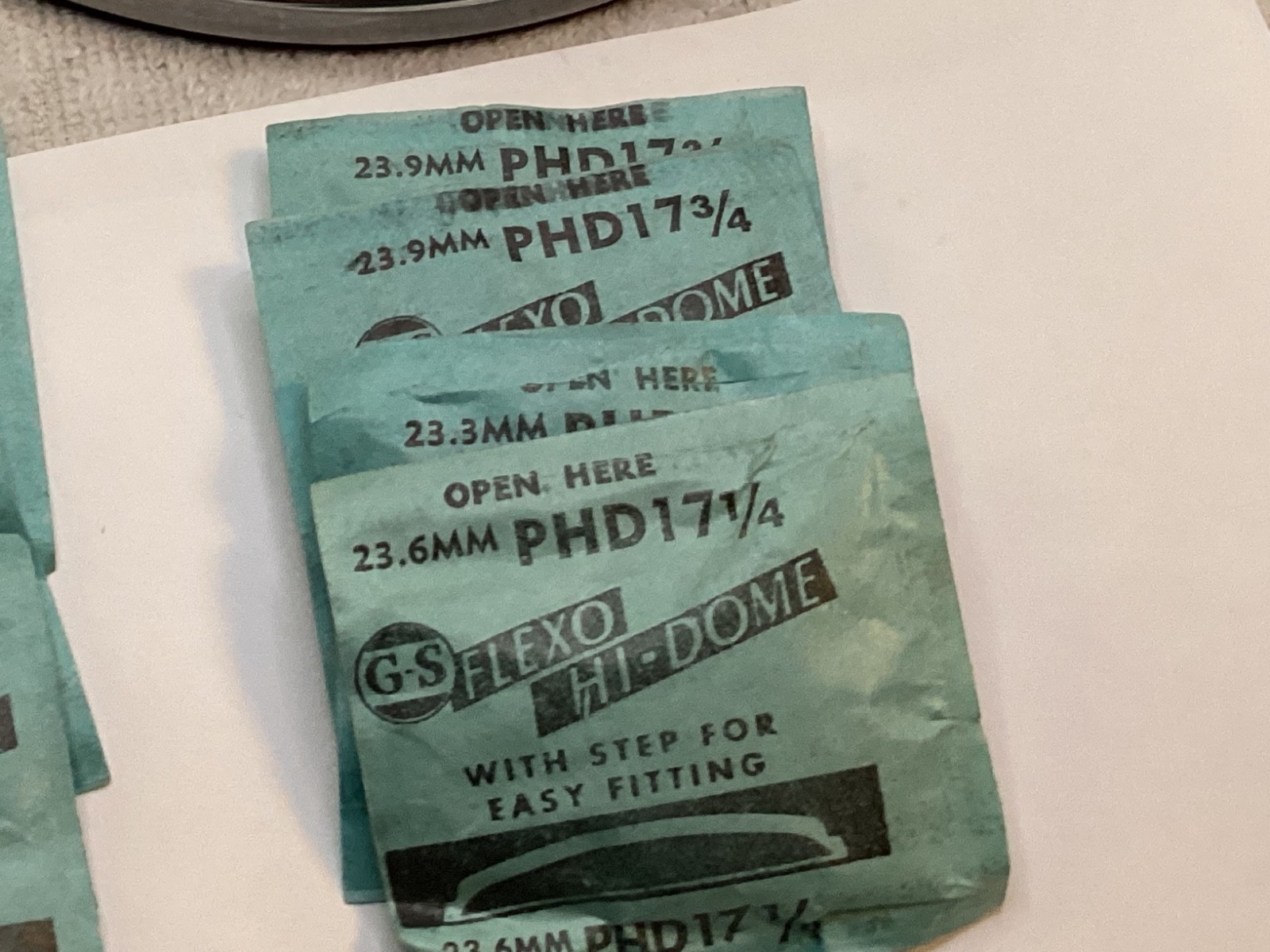 GS Flexo Hi Dome watch crystals smaller sizes parts