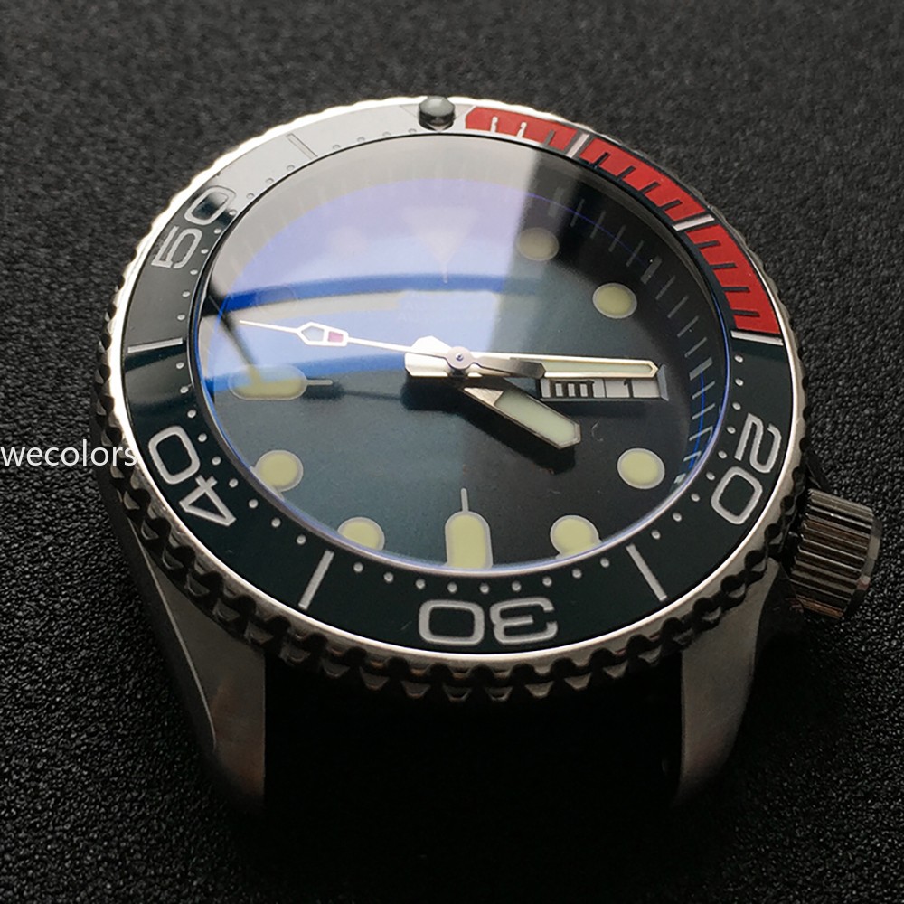 Sloped Blue Ceramic Watch Bezel Insert for GMT Submariner Daytona SRPD SKX007