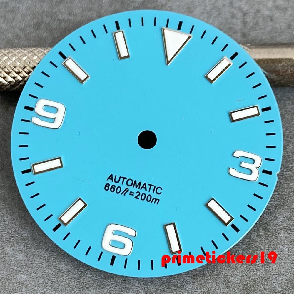 29mm Watch Dial+Hands Set Luminous Fit NH35 Miyota82 ETA2824 PT5000 Multicolored