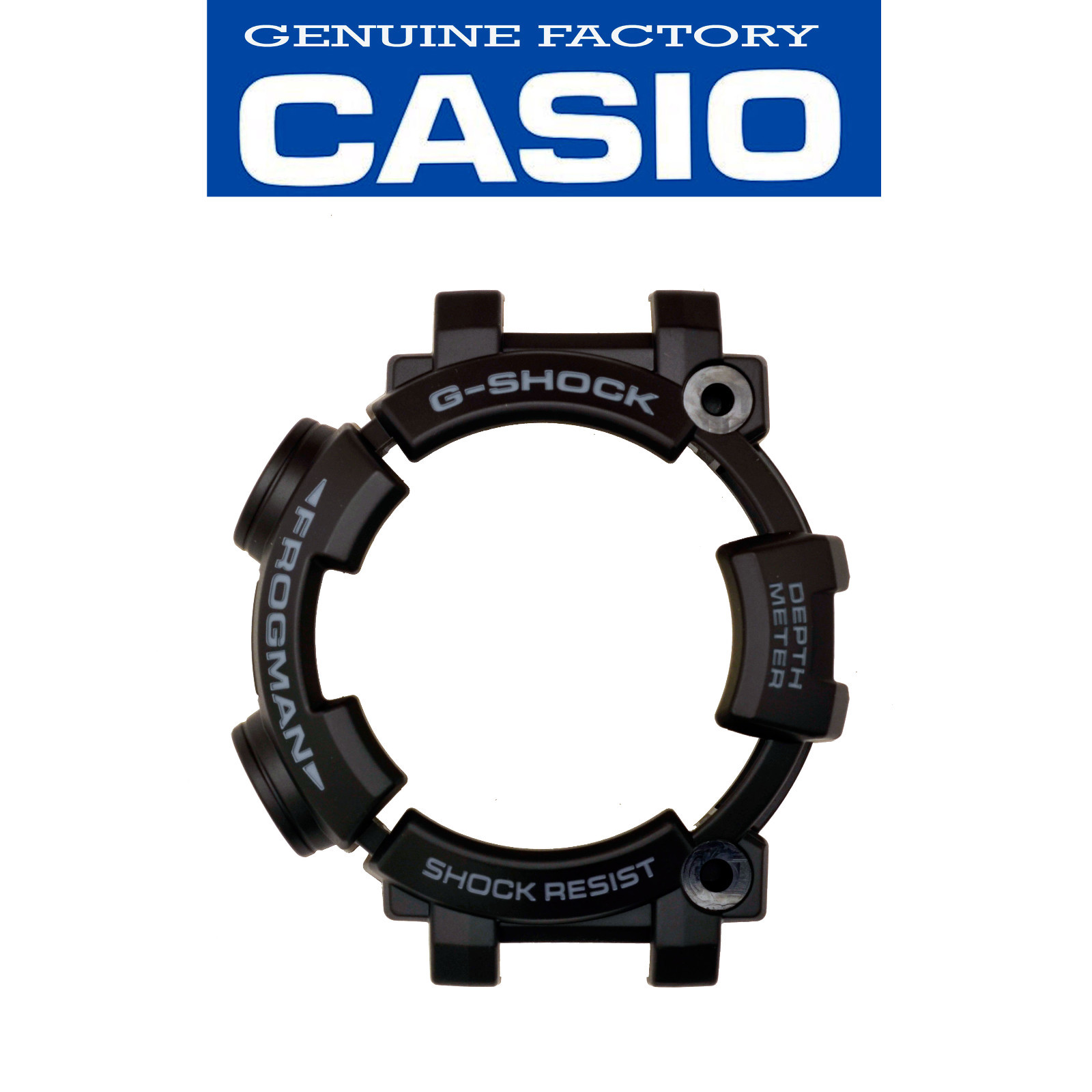CASIO G-SHOCK Triple Sensor Frogman Bezel Shell GWF-D1000B Black Rubber Cover