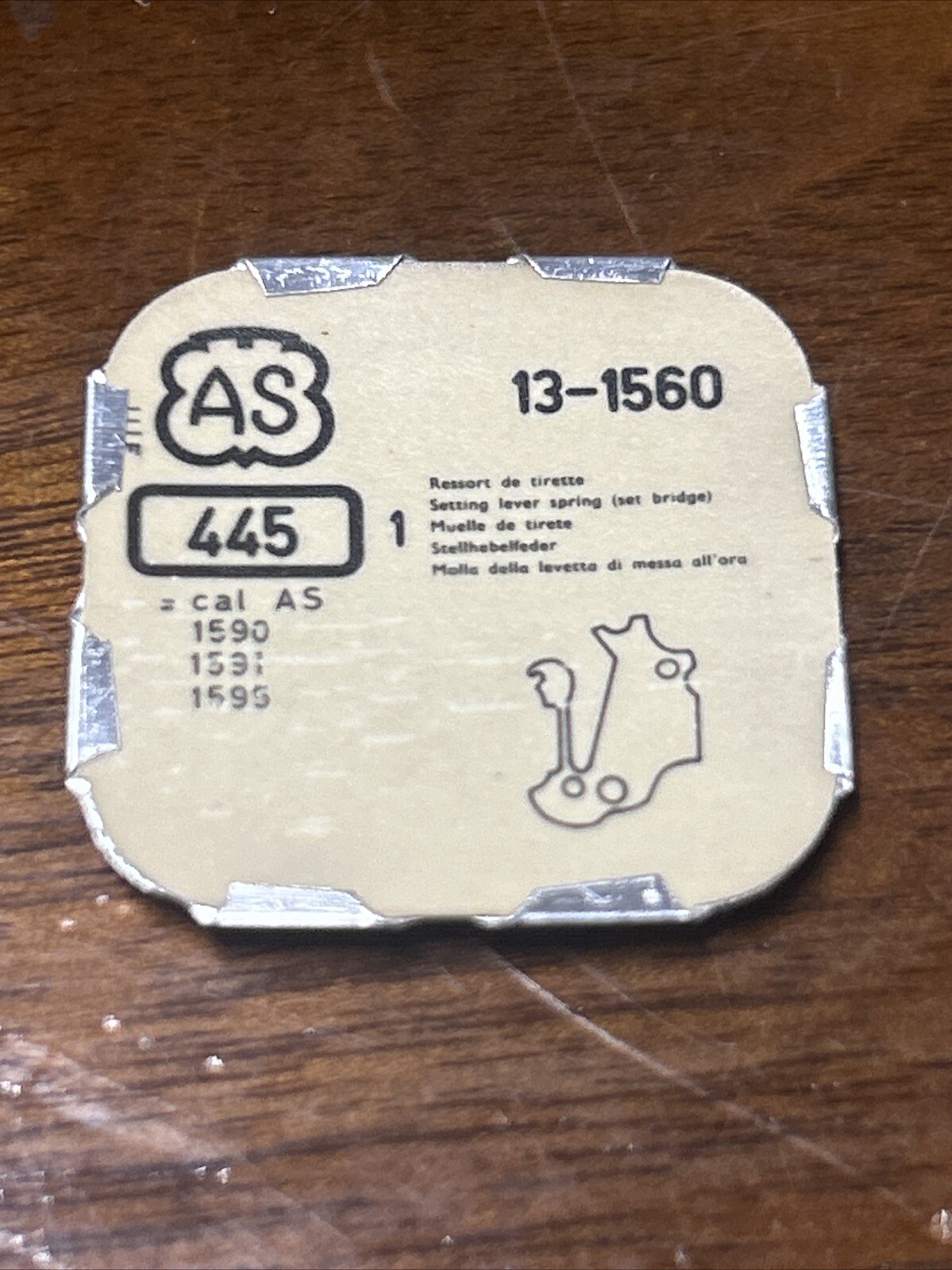 A SCHILD PART 445 SET BRIDGE CAL 1537 1744 SIZE 7 3/4