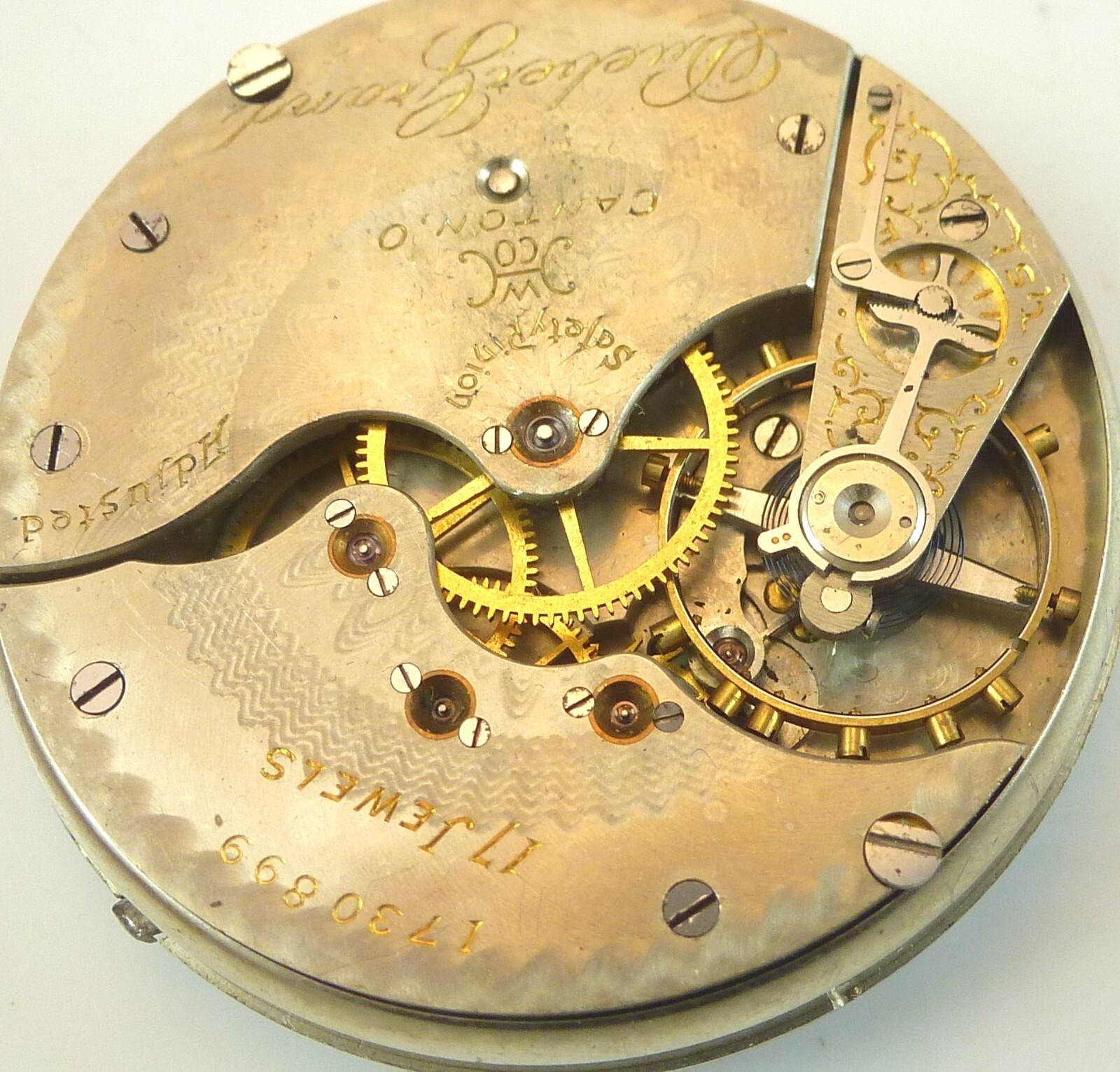 Hampden Dueber Grand Pocket Watch Movement – Spare Parts / Repair