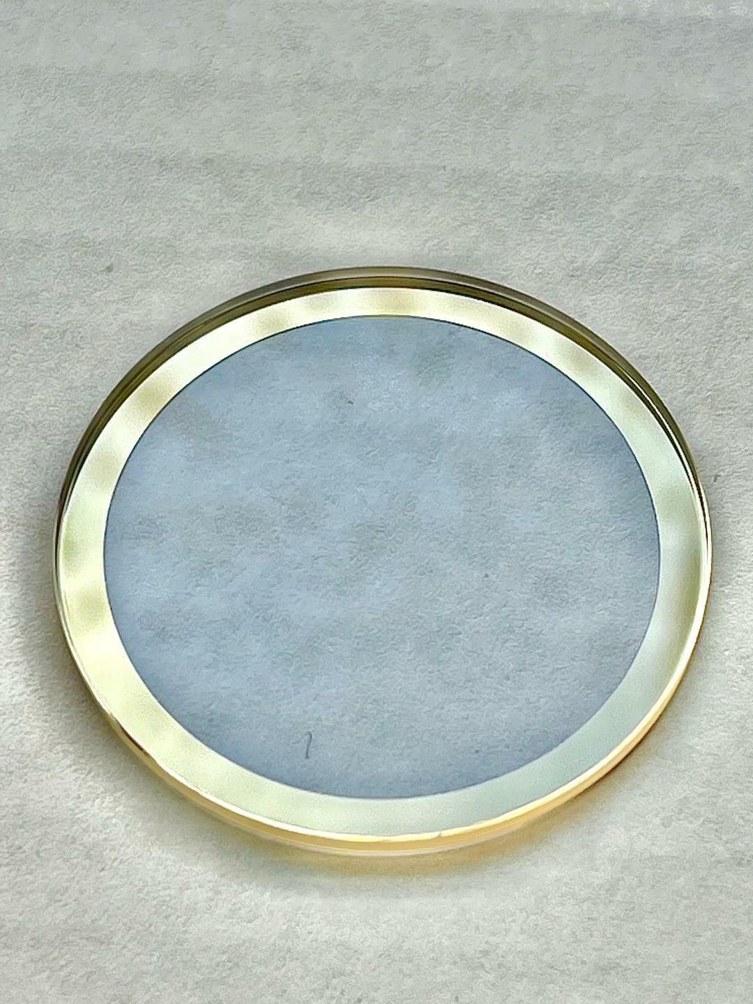 MINERAL GLASS FIT MOVADO* BOLD WATCH CASE 01.1.34.6232 GOLD TRIM 37.4 x 2.50 MM