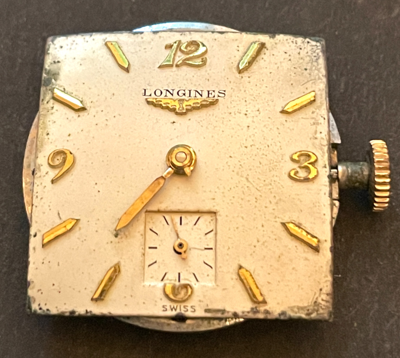 Antique Longines 23Z Men’s Watch Movement Running Ticks Cal 23 Z 17j Swiss
