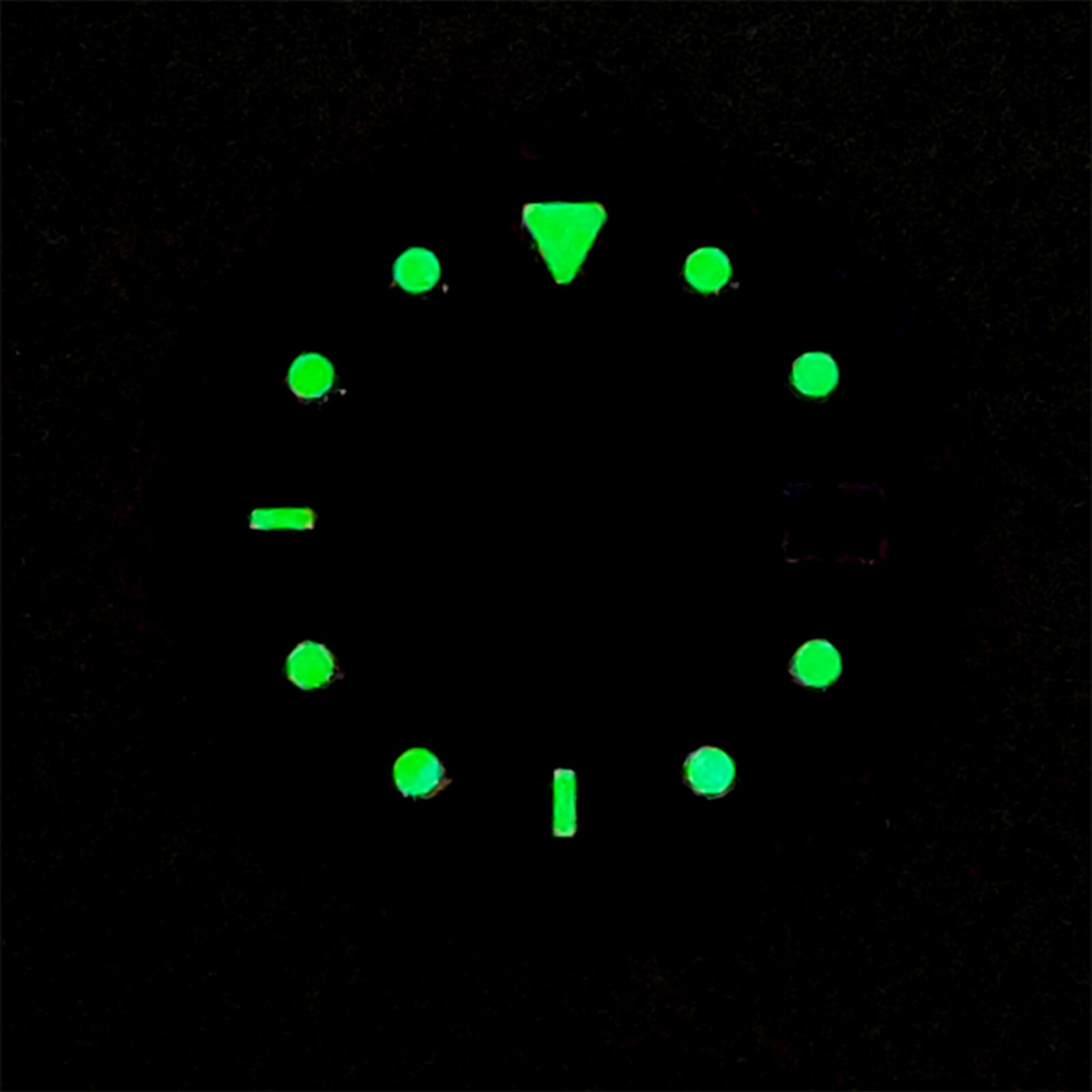 For NH35/36/4R36 Movement 28.5mm Green Luminous Watch Dial Modified Watch Kits
