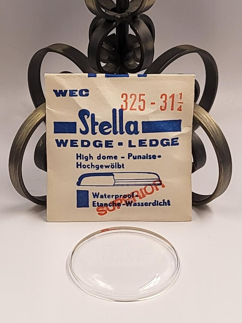 VTG Stella Wedge Ledge High Dome Watch Crystal WEC 325-31 1/4