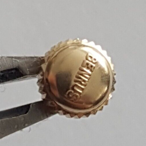 Benrus Water Resistant Gold Plated Crown