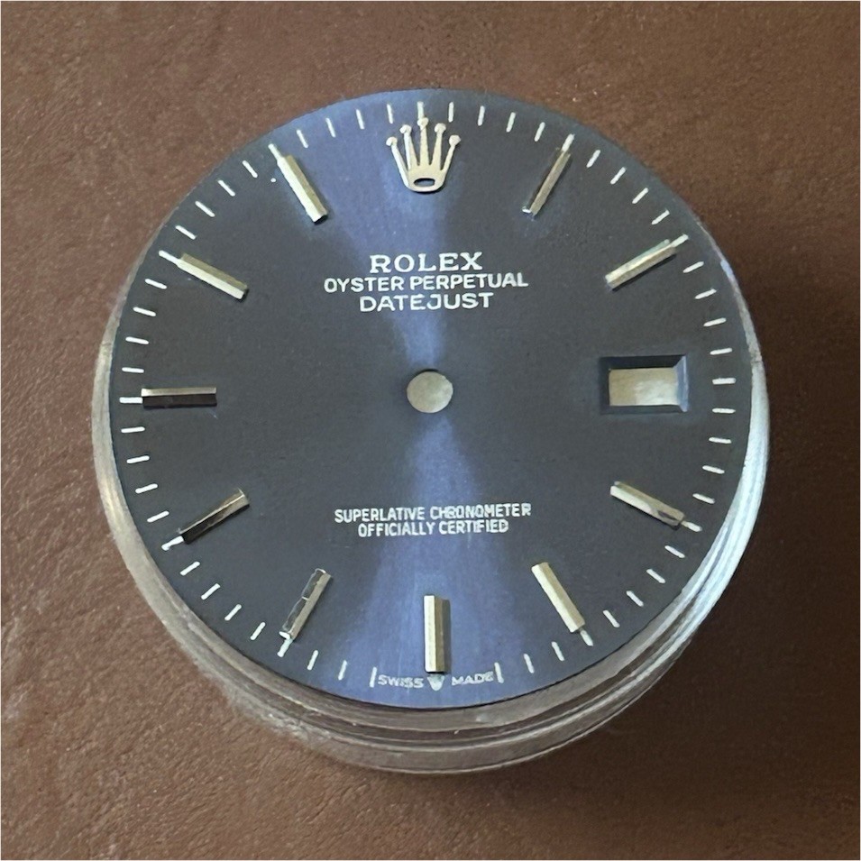 Rolex Mens Datejust Custom Blue Stick Dial For QS Watches 16014-16234-116234