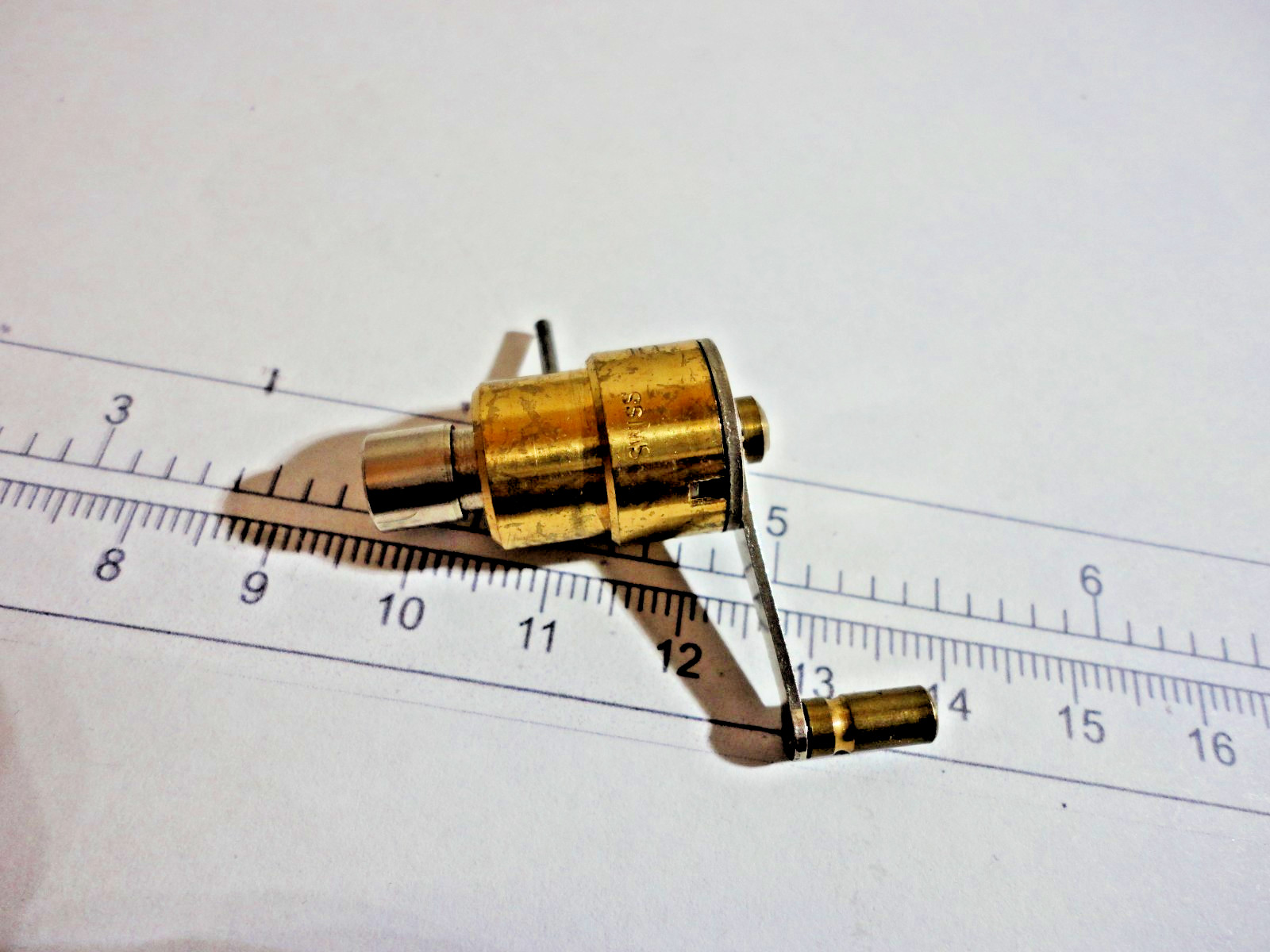 Watchmakers Mainspring Winder Drum & Arbor #10, Swiss