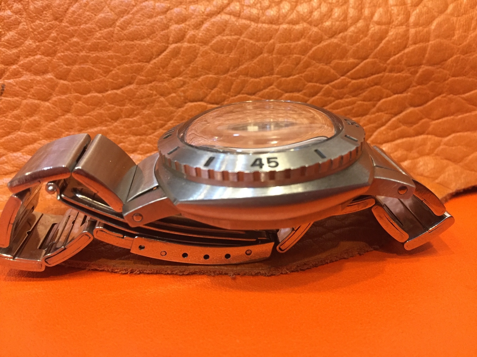 Vintage Orient 1000M Baby Pam Diver Watch Plastic Crystal New Perfectly Fit !