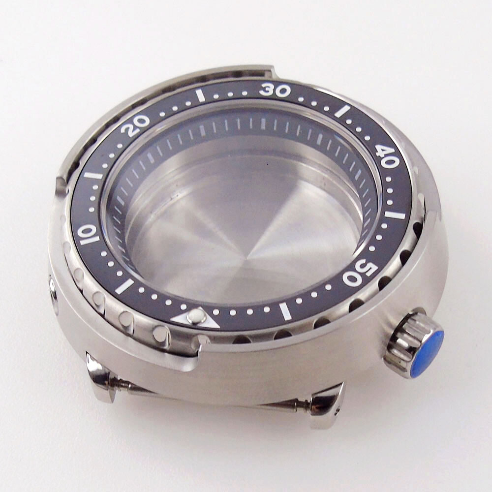 46.5mm Fit For NH35A Sapphire Crystal Watch Case 200m Waterproof Luminous Dot
