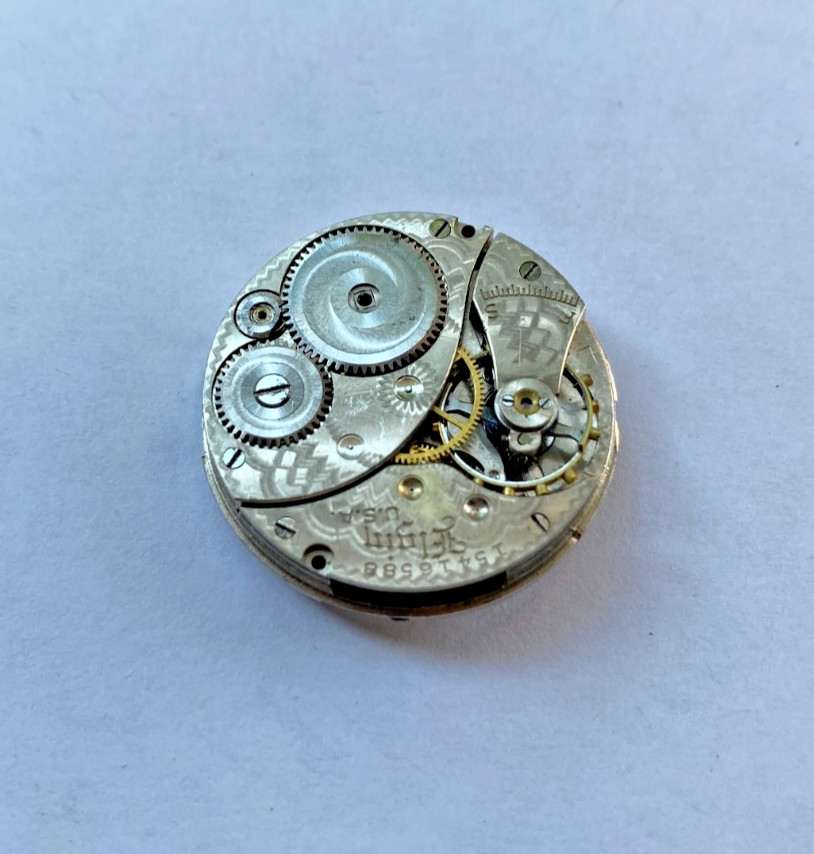 Elgin Pocket Watch Dial & Movement Size 0S 7 Jewels