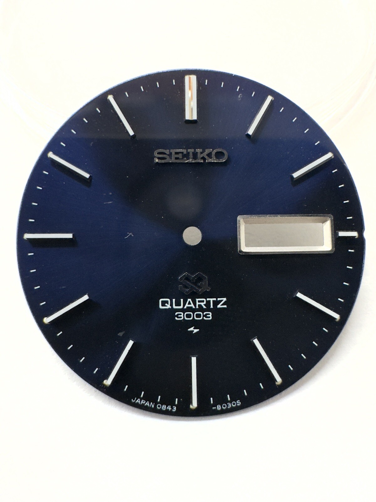 Genuine Seiko Navy Blue Quartz 28.5mm Day/Date Dial #0843-8030S