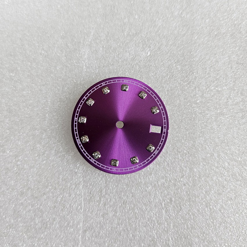 28.5MM Silver Edge Watch Dial for Japan NH35/NH36 Movement