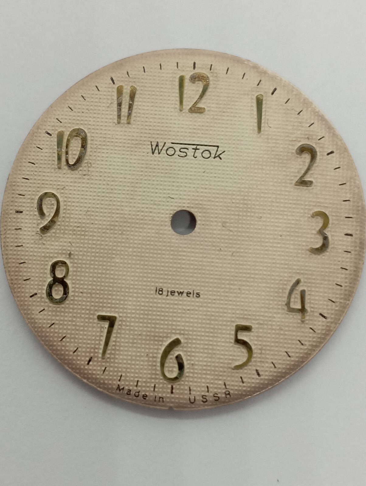 Vintage New NOS DIAL FOR Vostok 2pcs. Wostok Восток Watch 18 Jewels Cal. 2209