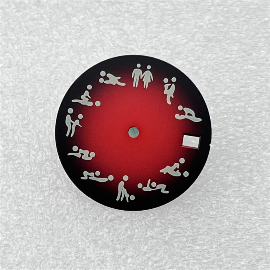 NH35 Dial 28.5mm Green Luminous Dial for NH35 NH36 Movement watch dial